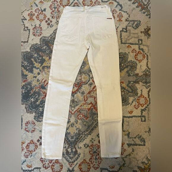 Hudson Mid-rise Ankle Natalie White Skinny Jeans 25 - Picture 6 of 6